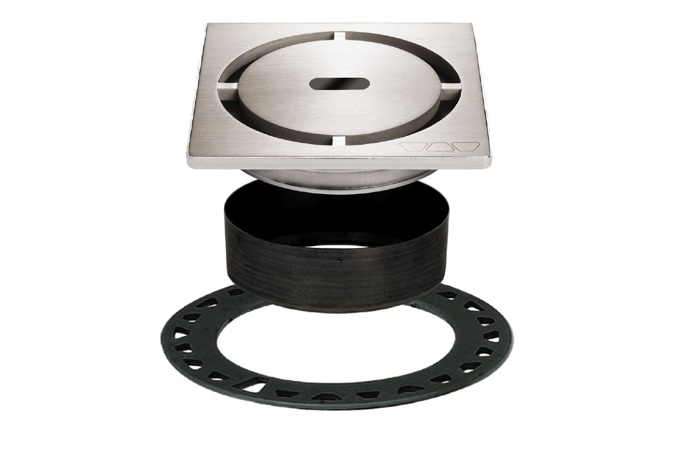 Schluter Kerdi Drain Grate Kit 4 Inch Brushed Stainless Steel Pure (KDIF4GRKEBD8) Everyday Low Price