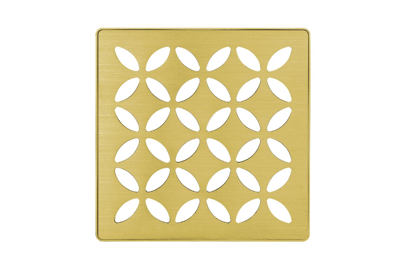 Schluter Kerdi Drain Grate 4 Inch Classic Gold Floral (KDIF4GRKEBCGD5) - Everyday Low Price