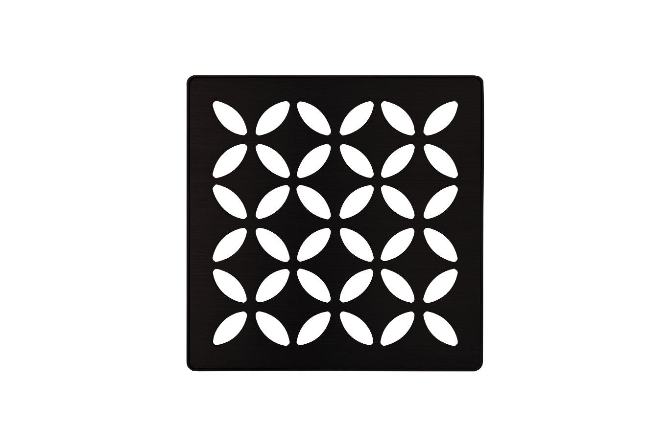 Schluter Kerdi Drain Grate Kit 4 Inch Matte Black Floral (KDIF4GRKMGSD5) Everyday Low Price