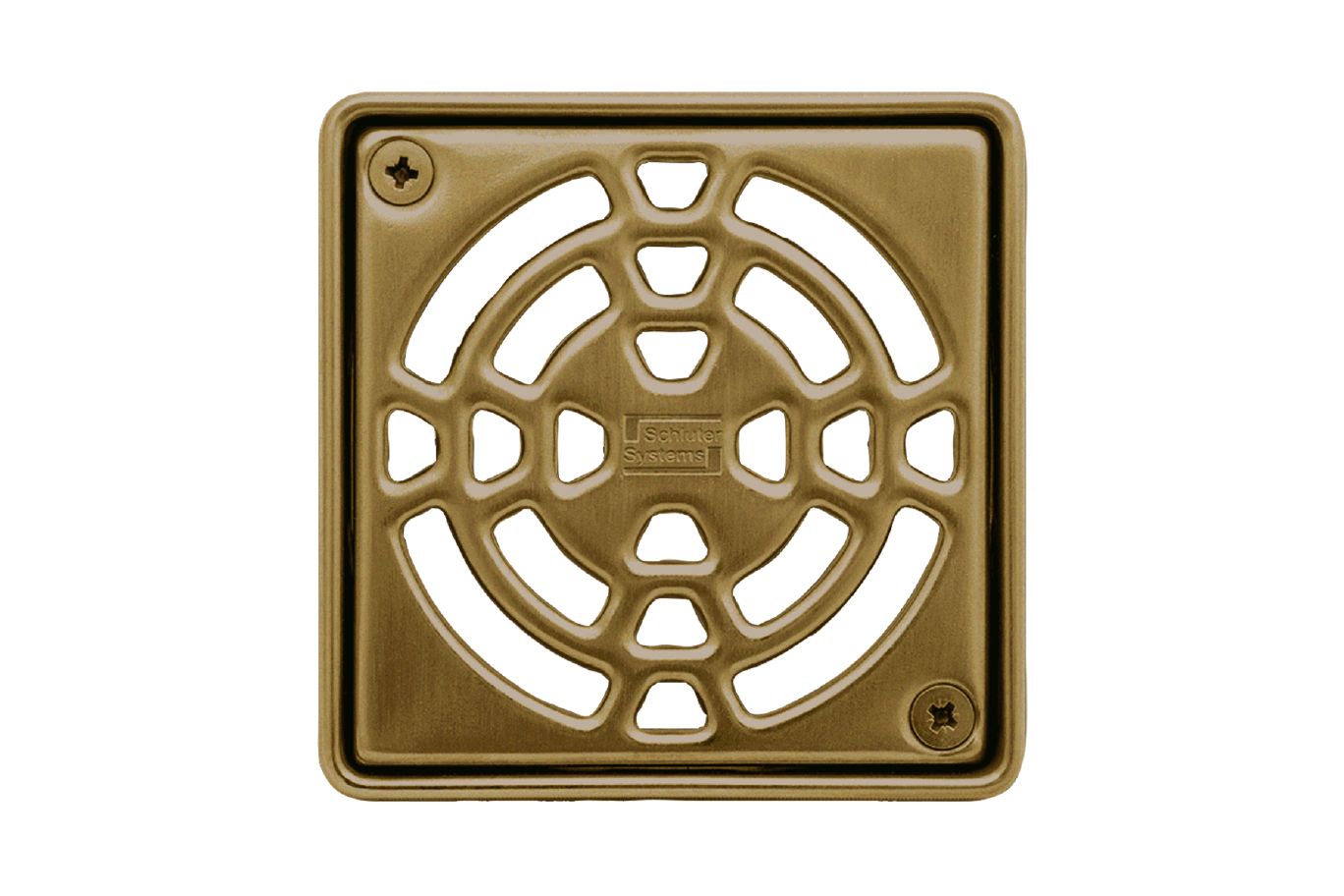 Schluter Kerdi Drain Grate Kit 4 Inch Classic Vintage Gold (KD4GRKEVG) Everyday Low Price