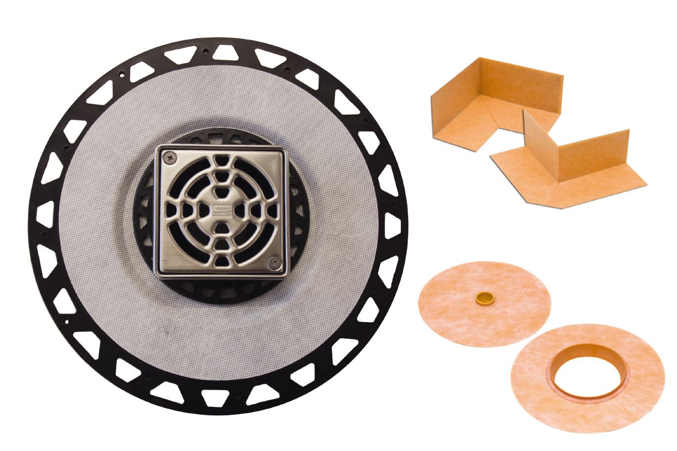 Schluter Kerdi ABS Drain Kit with Stainless Steel Grate (KD2ABSE) Everyday Low Price