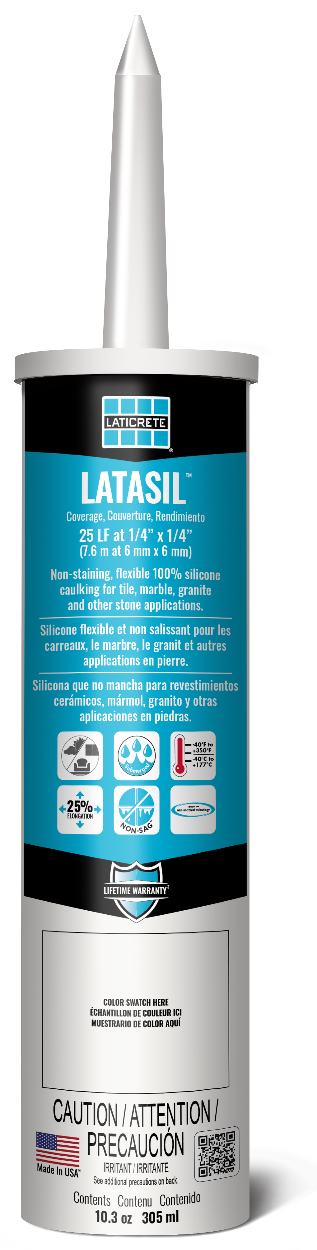 Laticrete Latasil 100% Sealing Silicone 10.3oz