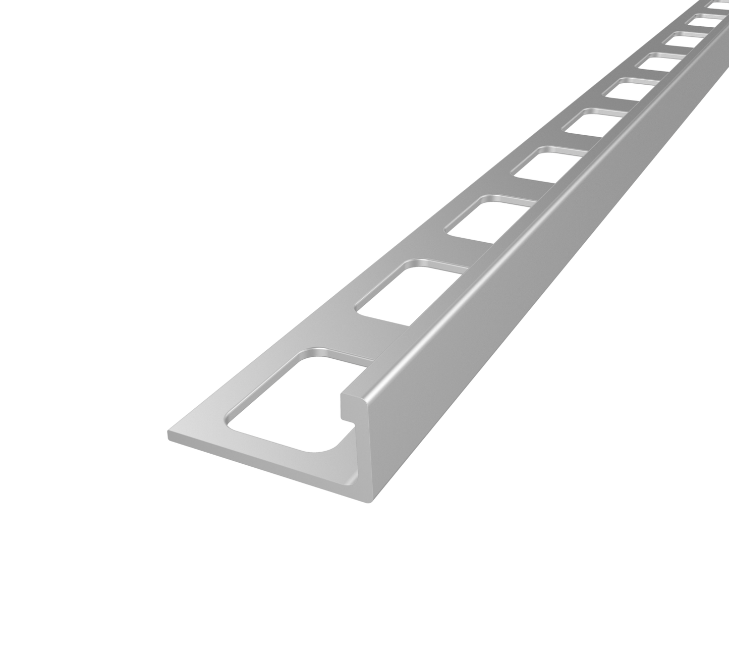 Trim - J Satin Anodized (8 Foot Length)