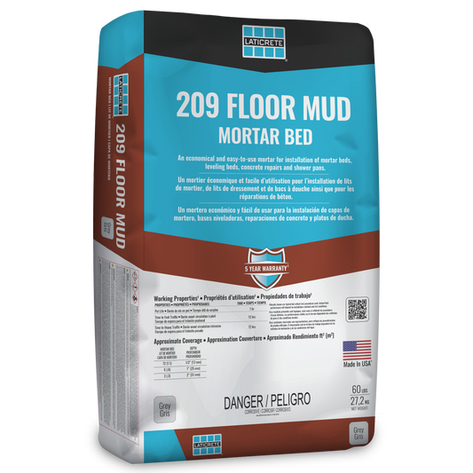 Laticrete Mortar 209 Floor Mud (Dry Pack) 50lb