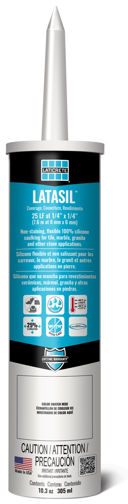 Laticrete Latasil 100% Sealing Silicone 10.3oz